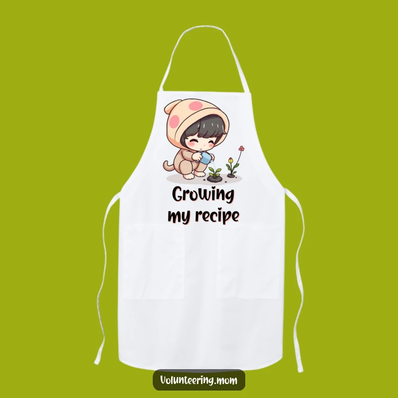 Funny Plant Apron: Kitchen Magic with Character Watering Plant