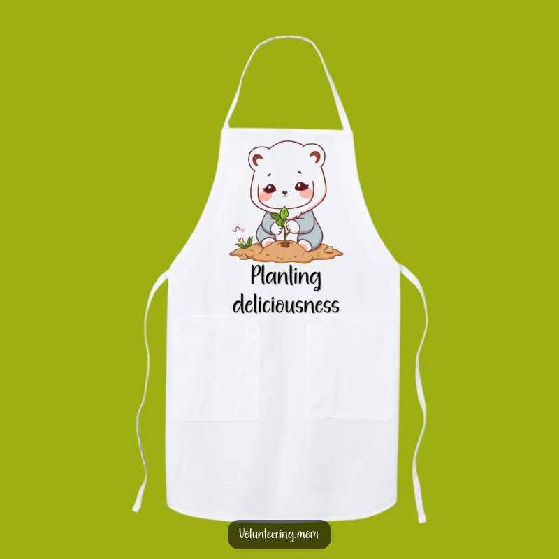 Funny Kawaii Mom Planting Apron - Gardener's Delight Gear