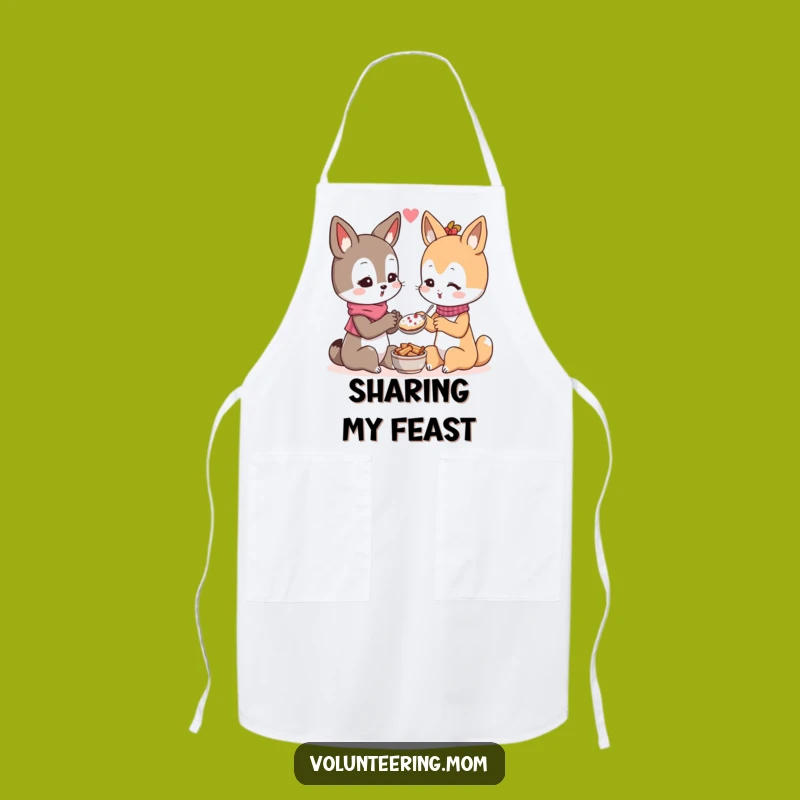 Funny Kawaii Mom Sharing Apron - Chef's Generosity Gear