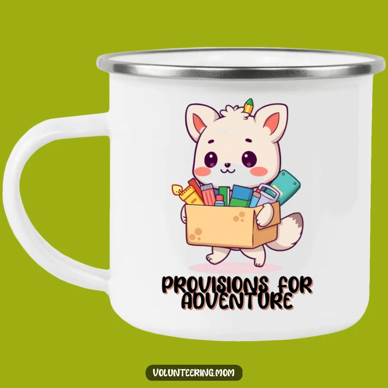 Funny Animal Artist Camping Mug, Overflowing Supplies, Perfect Outdoor Gift!