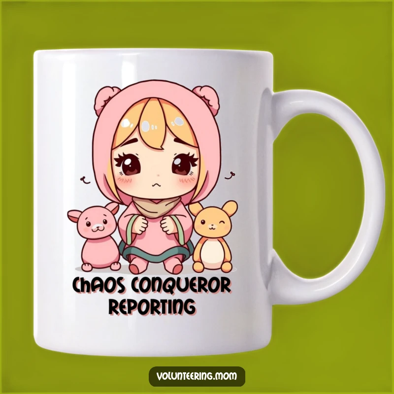 Funny Mom Toy Organizer Mug - Determined Mom Power Fuel Gift