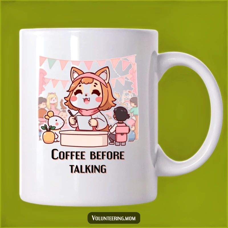 Funny Kawaii Mom Mug: Community Organizer Mom Gift