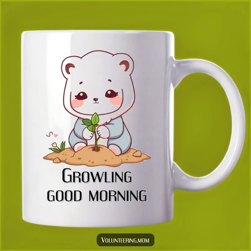 Funny Kawaii Mom Planting Mug - Heartwarming Nature Lover Gift