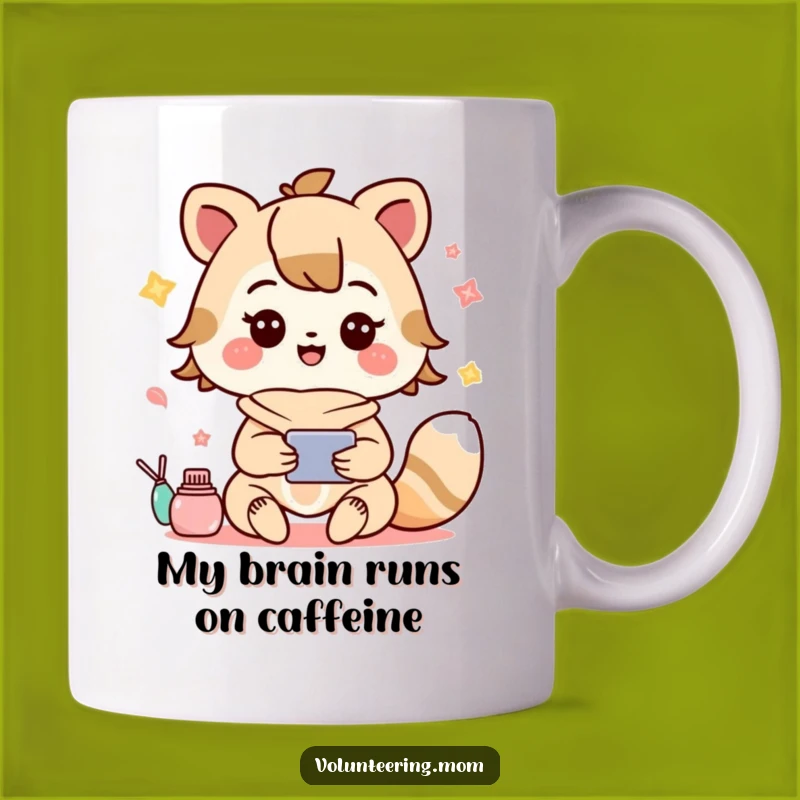 Funny Kawaii Mom Animal Mug: Joyful Multitasking Mom Gift Idea