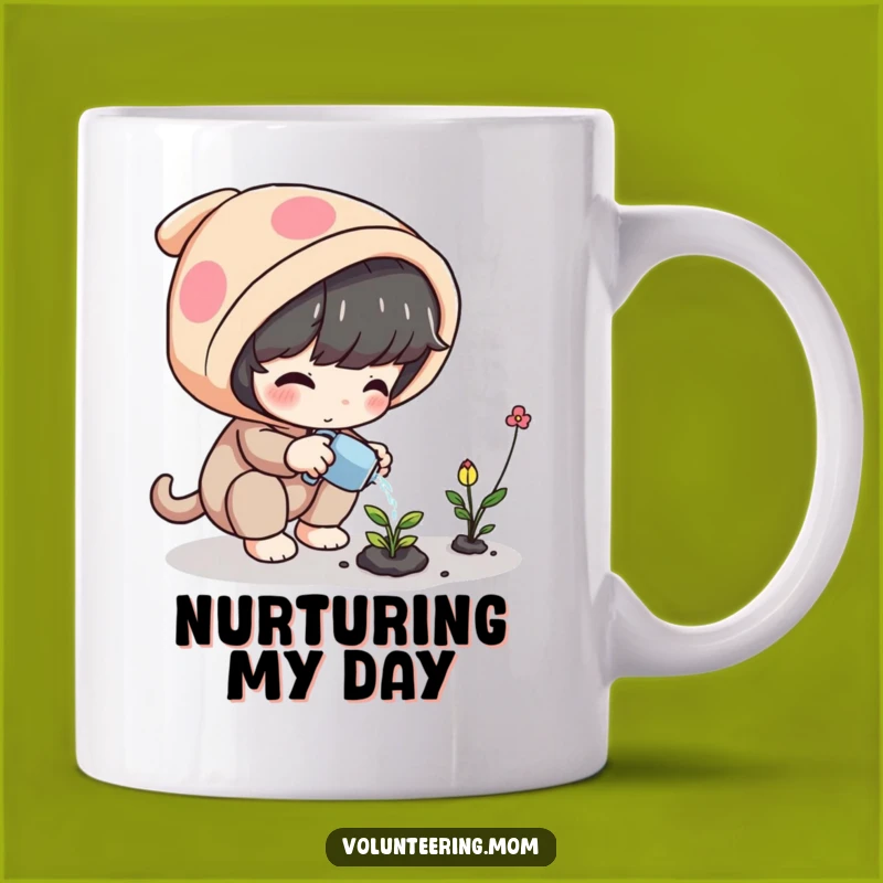 Funny Plant Care Mug: Magical Watering, Whimsical Character, Fun Gift