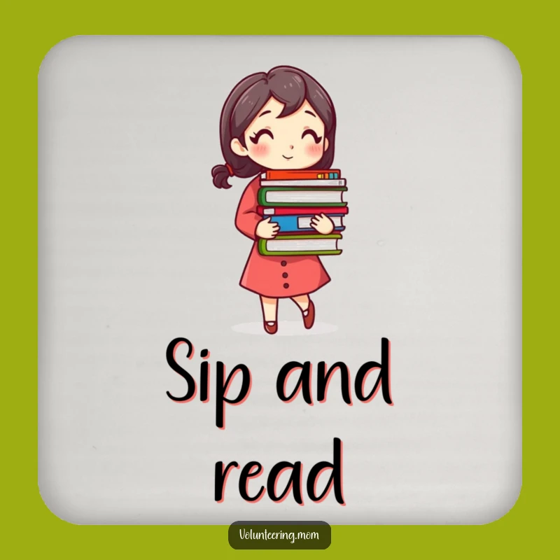 Funny Busy Mom Coasters: Protect Surfaces with This Hilarious Book Gift