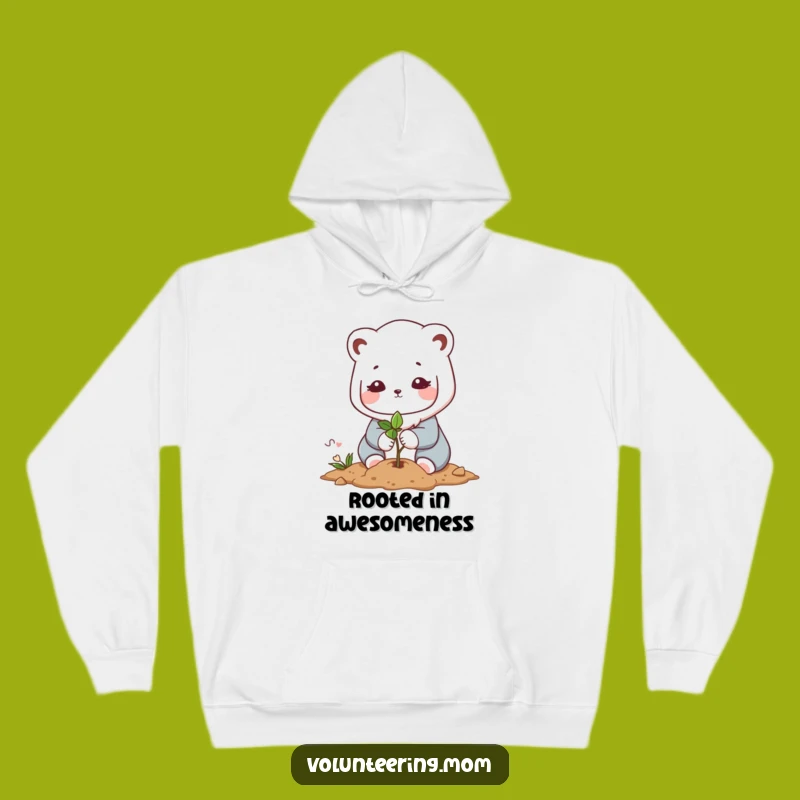 Cozy Funny Kawaii Mom Planting Hoodie - Warm Nature Lover Gift