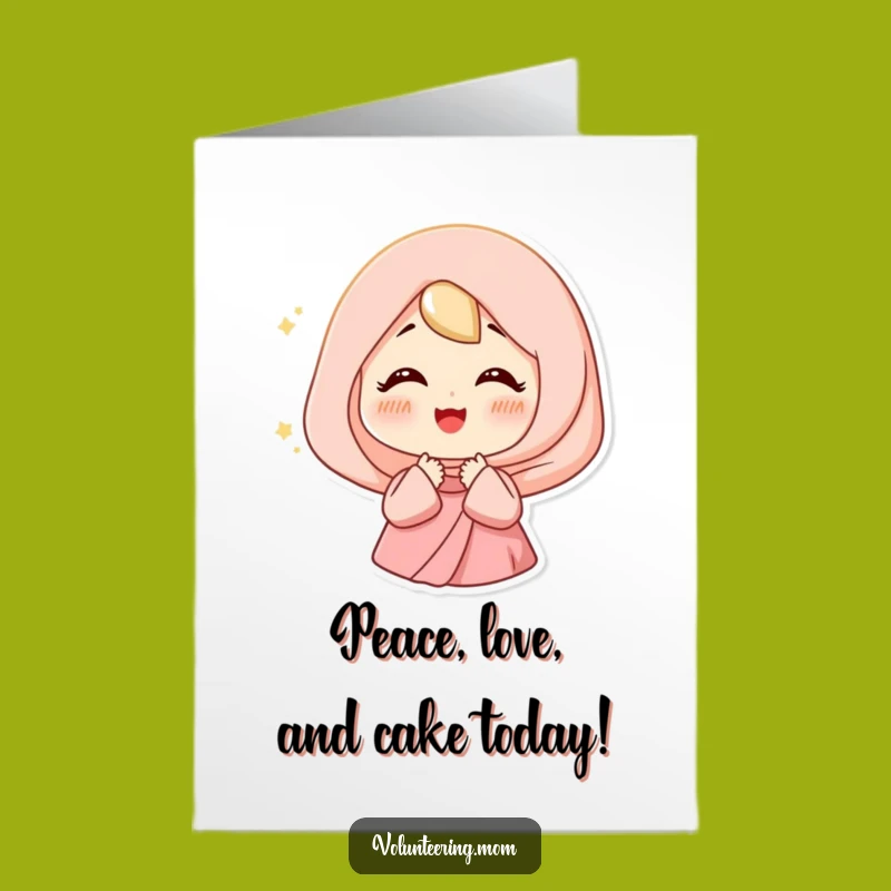 Free Printable Birthday Card: Peaceful Mom Sigh Design for a Relaxing Celebration!
