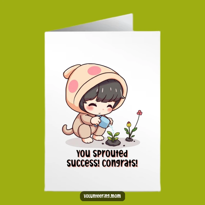 Free Printable Congrats Card: Magical Growth & New Beginnings, Downloadable!