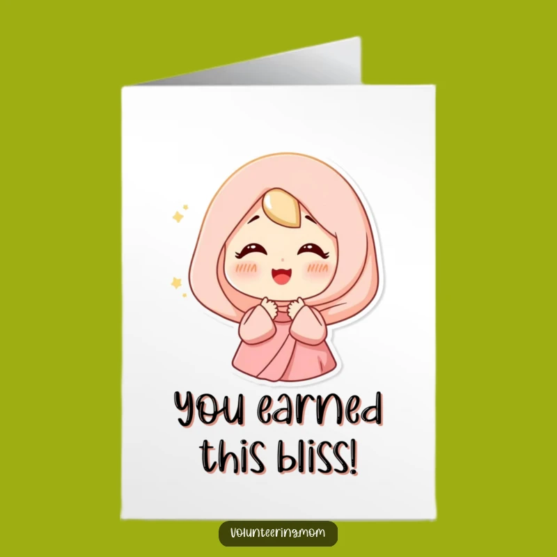 Free Printable Congrats Card: Peaceful Mom Sigh for Moments of Joy & Calm!