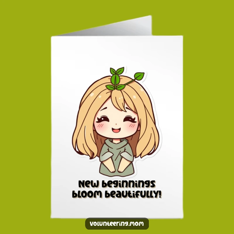 Free Printable Congrats Card: Funny Sprouting Mom for New Beginnings & Achievements!