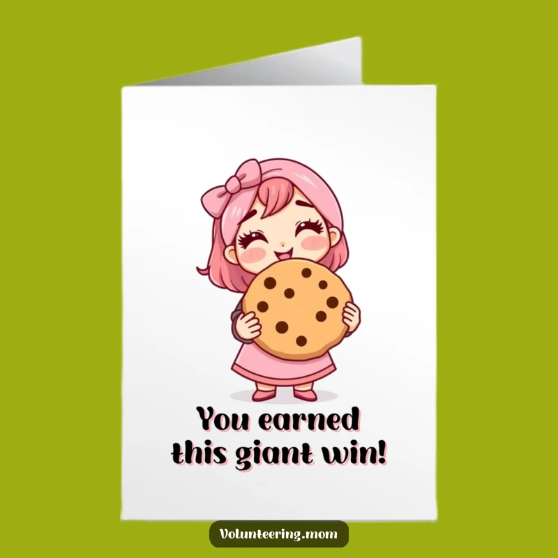 Free Printable Congrats Card: Proud Cookie Mom's Achievement, Sweet Victory Downloadable