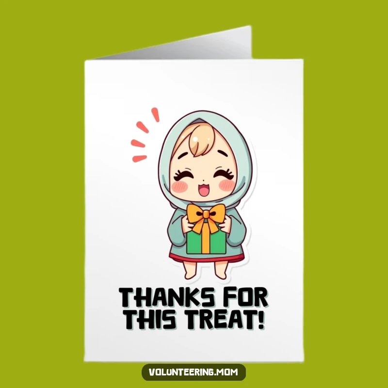 Free Printable Kawaii Mom Thank You Card: Gift Gratitude Downloadable