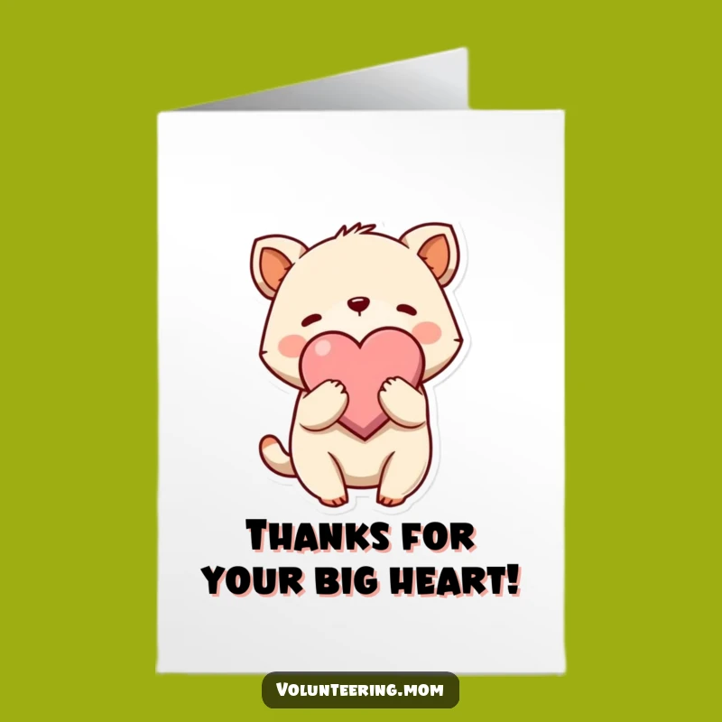 Free Printable Thank You Card: Heartfelt Hugs, Adorable Animal Thanks, Downloadable!