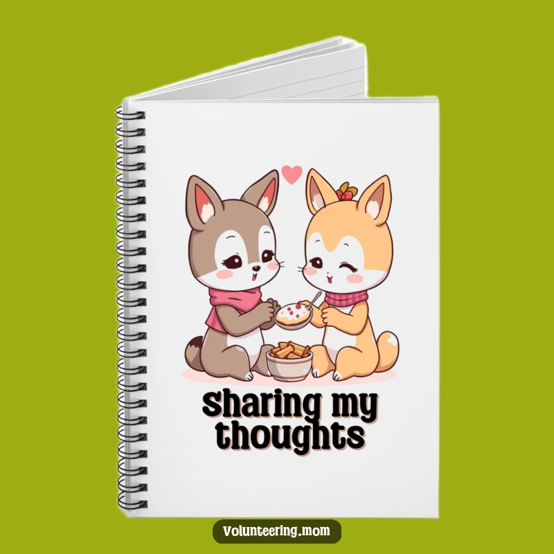 Cute Funny Kawaii Mom Sharing Notebook - Kindness Journal