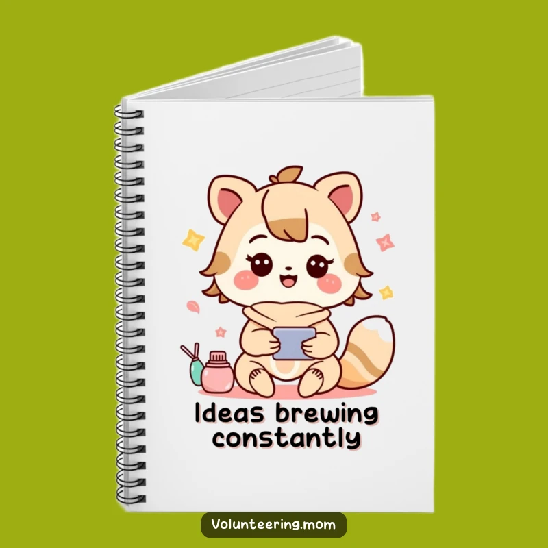 Funny Notebook: Kawaii Mom Animal Multitasking Journal