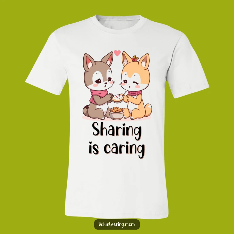 Funny Kawaii Mom Sharing T-Shirt - Generosity Kindness Apparel