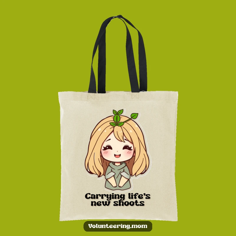Funny Mom Sprout Tote Bag: Carry Your Growth in This Hilarious Gift