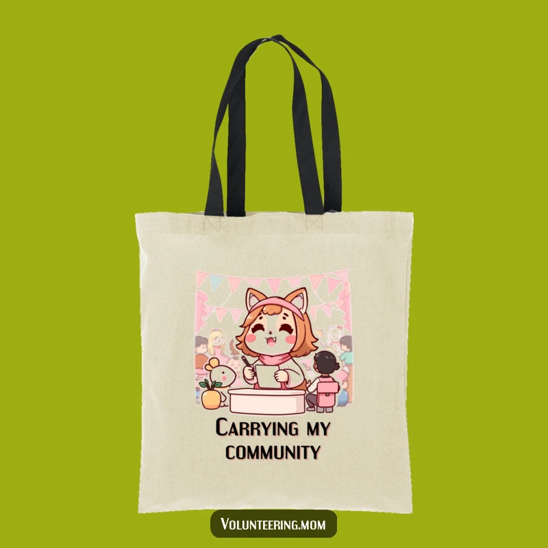 Funny Tote Bag: Kawaii Mom Event Organizer