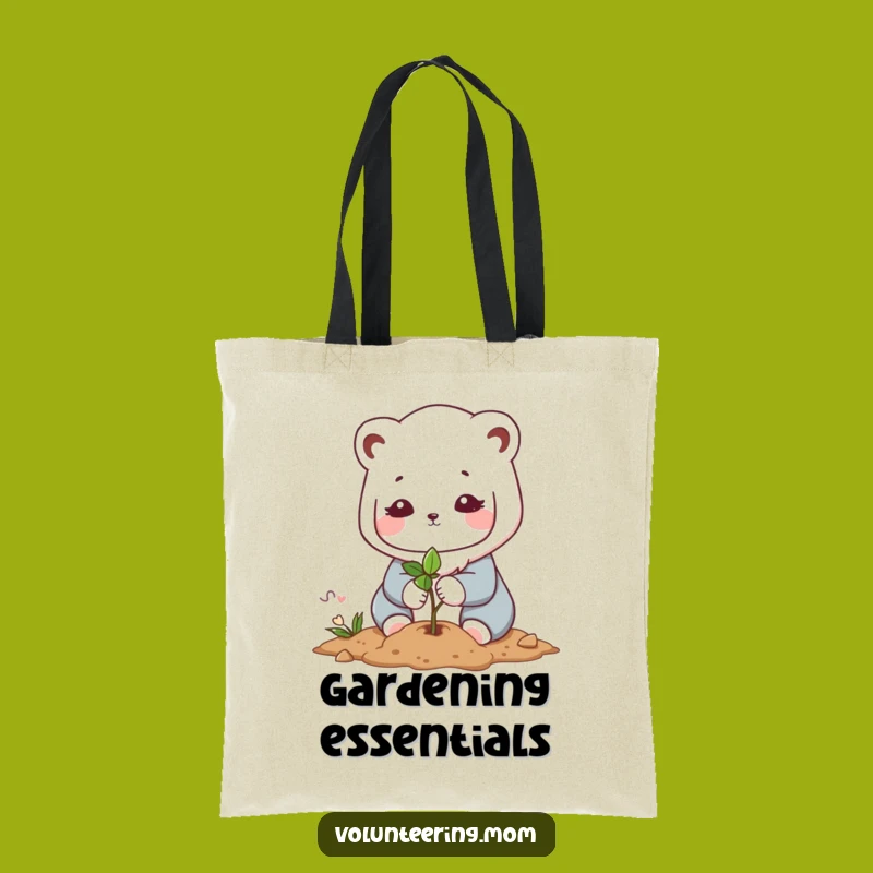 Funny Kawaii Mom Planting Tote Bag - Eco-Conscious Carryall